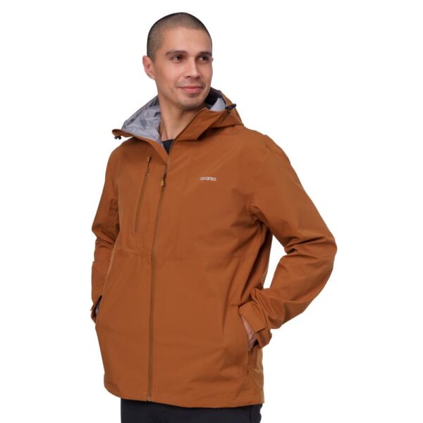 Chaqueta Impermeable Hombre Nagol Café Aparso