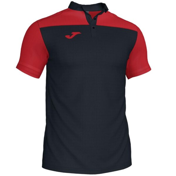 Polera Polo Hombre Hobby II Negro Rojo Joma