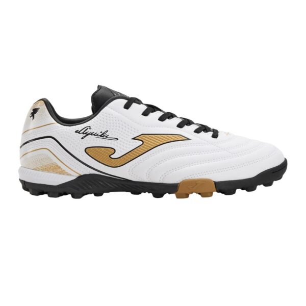 Zapatilla Fútbol Turf Hombre Aguila Blanco Oro Joma
